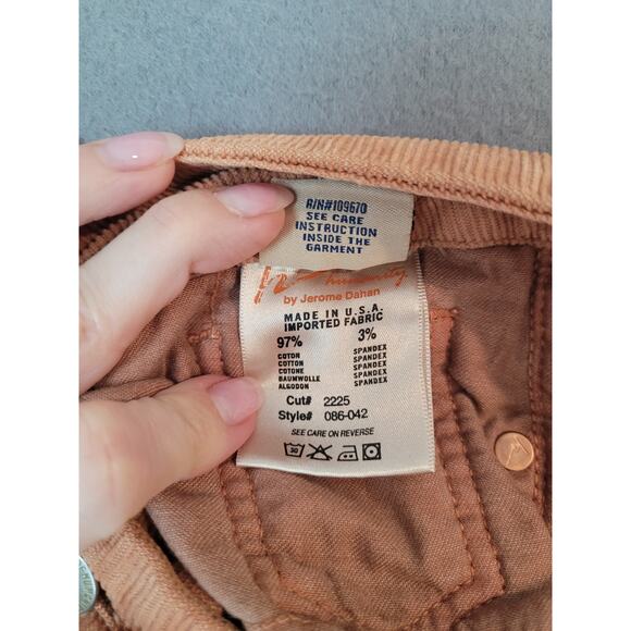 Citizens of Humanity Sienna Corduroy Pants Burnt Orange Rust Sz 31 Slim Straight - Picture 14 of 15